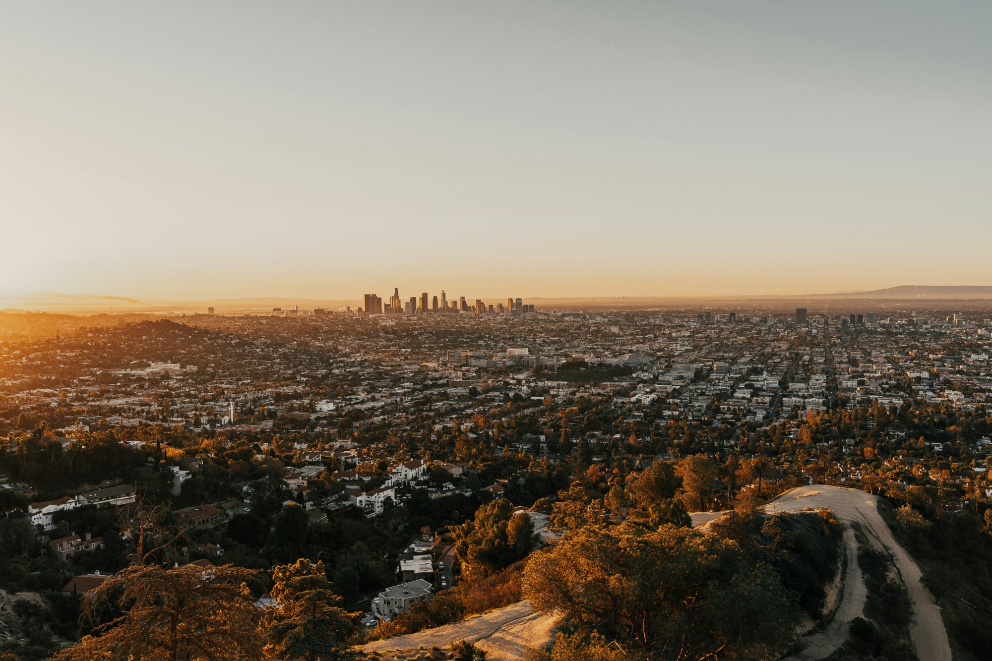 Los Angeles sunset panorama from Griffith Observatory — Alessandro Guarino on Unsplash
